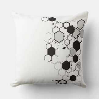 Almofada de Arremesso Geométrica Hexagonal Moderna