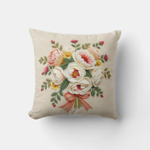 Almofada de Arremesso Jardim de Rosas Chintz