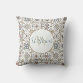 Almofada de Arremesso Monogramada com Mosaico de A