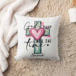 Almofada de Arremesso Personalizada Deus é Bom o T