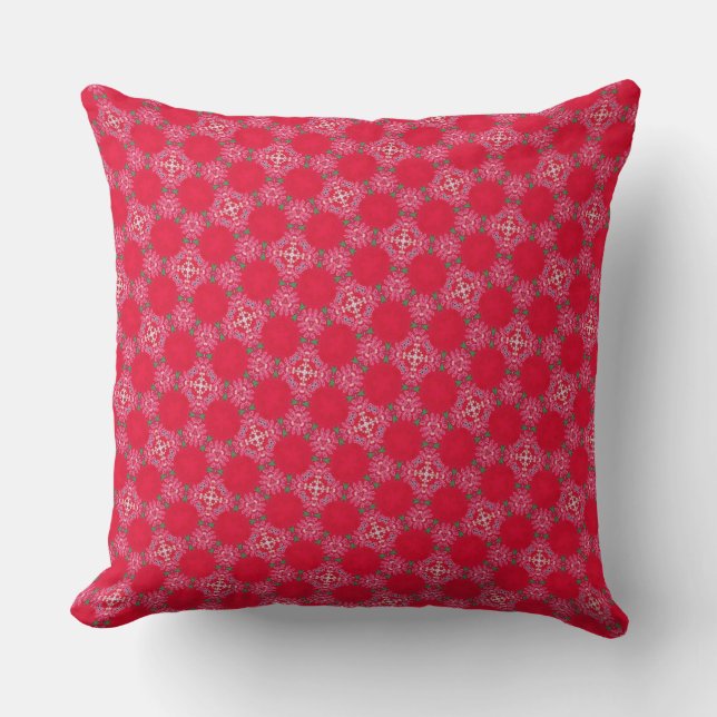 Almofada de Arremesso Retro Pink Clover (Frente)