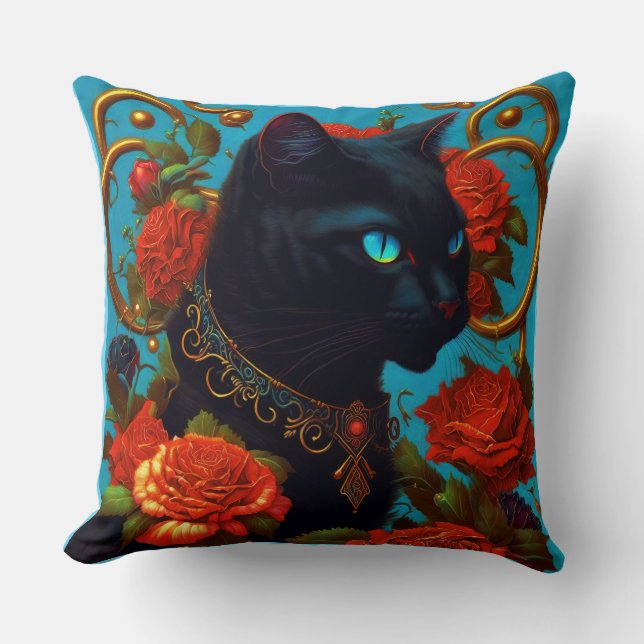 Almofada de Arremesso Rose The Cat  (Frente)