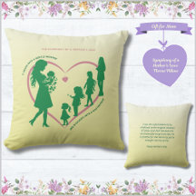 Almofada de Arremesso Sinfonia do Amor de uma Mãe