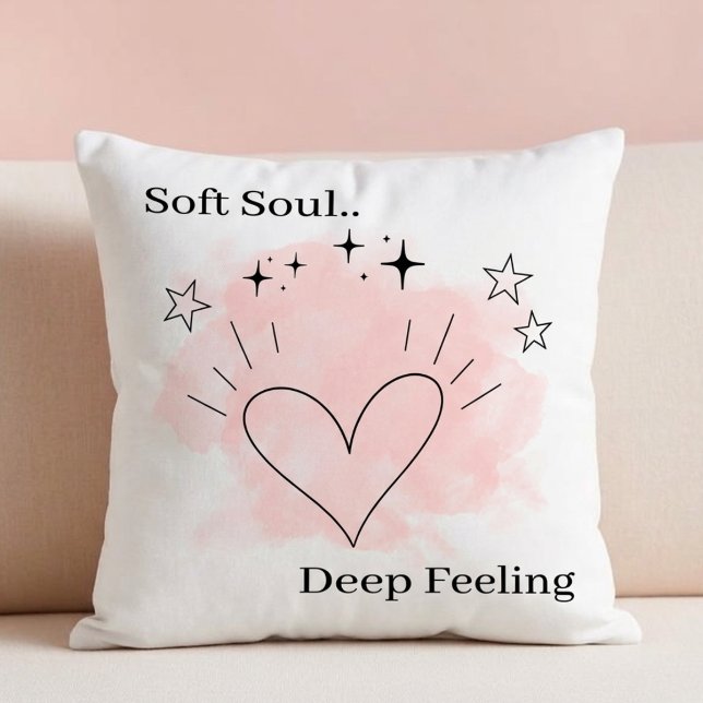 Almofada de Arremesso Soft Soul – Texto Personaliz (Criador carregado)