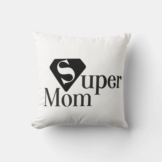 Almofada de Arremesso Super Mãe (Frente)