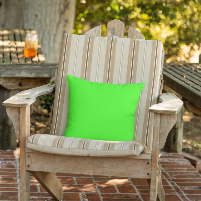 Almofada de Arremesso Verde Neon para Exteriores (Cadeira)