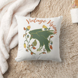 Almofada de Arremesso Visions Crow Vintage