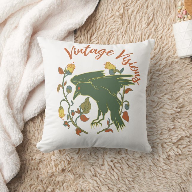 Almofada de Arremesso Visions Crow Vintage (Cobertor)