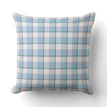 Almofada de Arremesso Xadrez Pink Cloud e Blue Lag