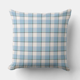 Almofada de Arremesso Xadrez Pink Cloud e Blue Lag