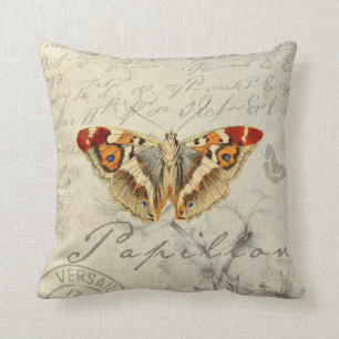 almofada de borboleta de chique francês.