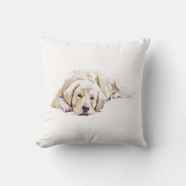 Almofada de Cachorro Retriever Dourado - Presente  (Frente)