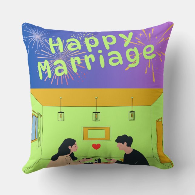 Almofada de casamento com nome personalizado, Almo (Verso)