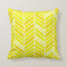 Almofada De Chevron amarelo Cantilevered largamente |