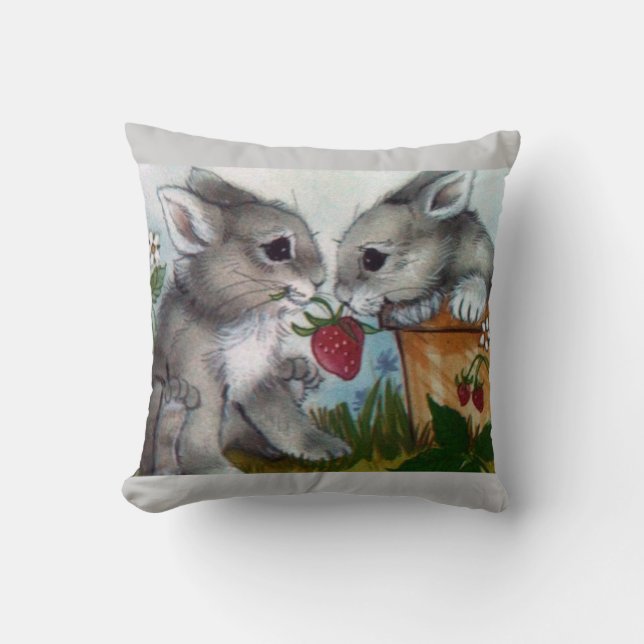 ALMOFADA DE COELHOS DA PÁSCOA (Frente)