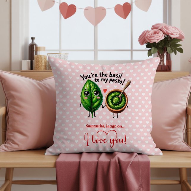 Almofada De Comida De Desenho Animado Do Dia Dos N (Funny Valentine Cartoon Food Pillow Personalized)