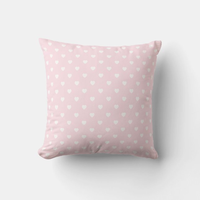 Almofada de Coração Rosa Pastel (Frente)