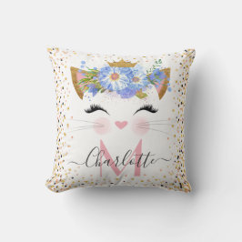 Almofada de decoração com monograma de princesa de