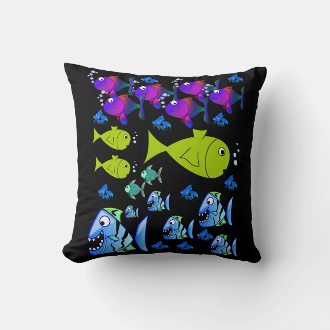 almofada de decoração peixe (Frente)
