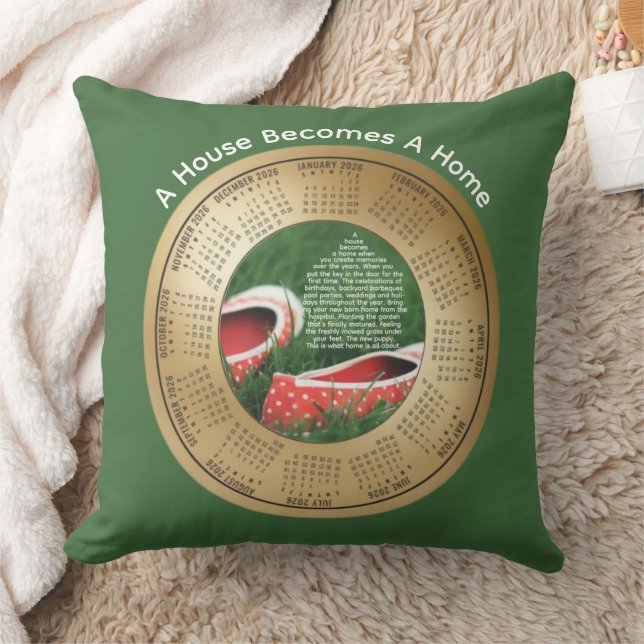 Almofada de Decoração Uma Casa se Torna um Lar (Cobertor)