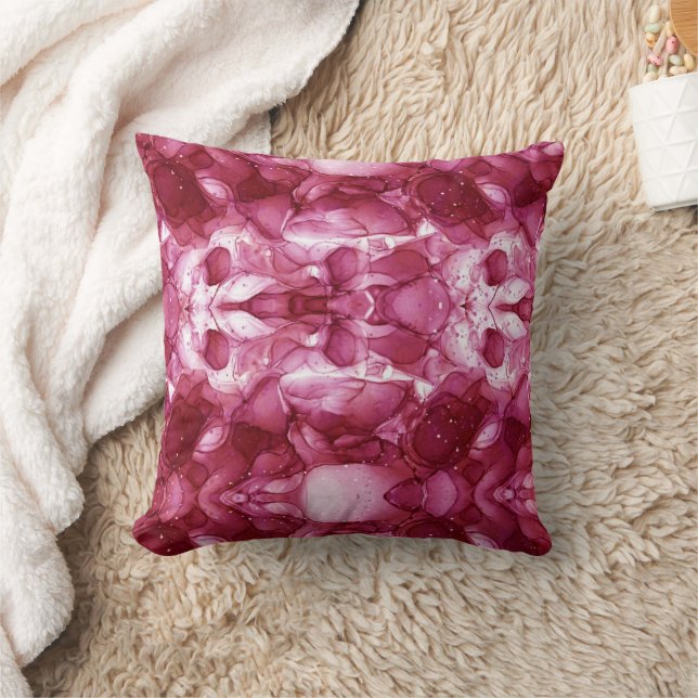 Almofada de design de mármore elegante. (Cobertor)