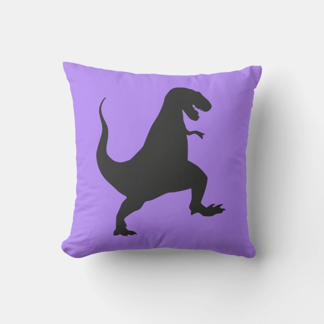 Almofada de Dinossauro Roxo (Frente)