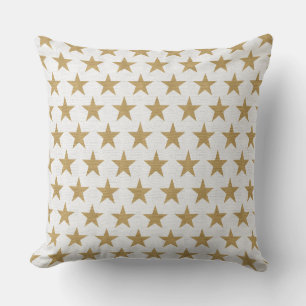 almofada de estrelas douradas