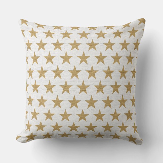 almofada de estrelas douradas (Frente)