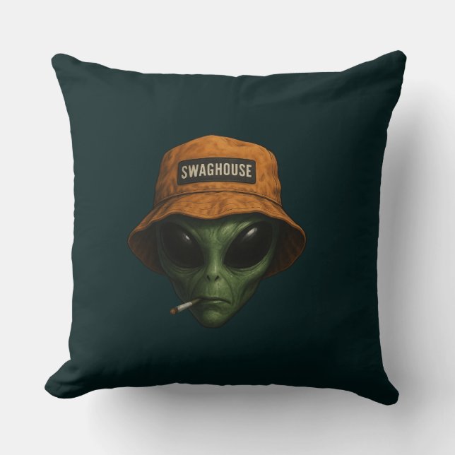 ALMOFADA DE  EXTRATERRESTRE EM DESIGN  (Frente)