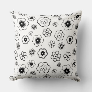 almofada de flores de desenho animado