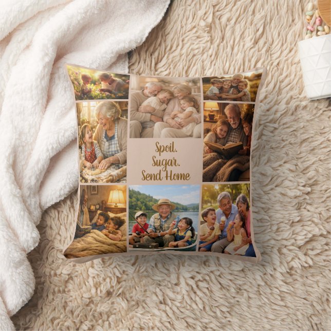 Almofada de Foto Engraçada Personalizada para Avós (Cobertor)