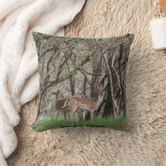 Almofada de Foto Personalizada de Veado da Florest