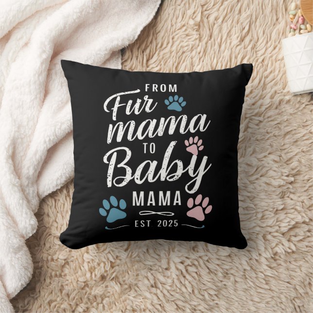 Almofada De Fur Mama para Baby Mama Est 2025 Mãe de Cachorr (Cobertor)