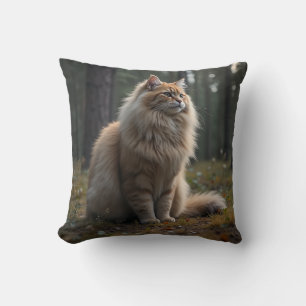 almofada de gato da floresta norueguesa
