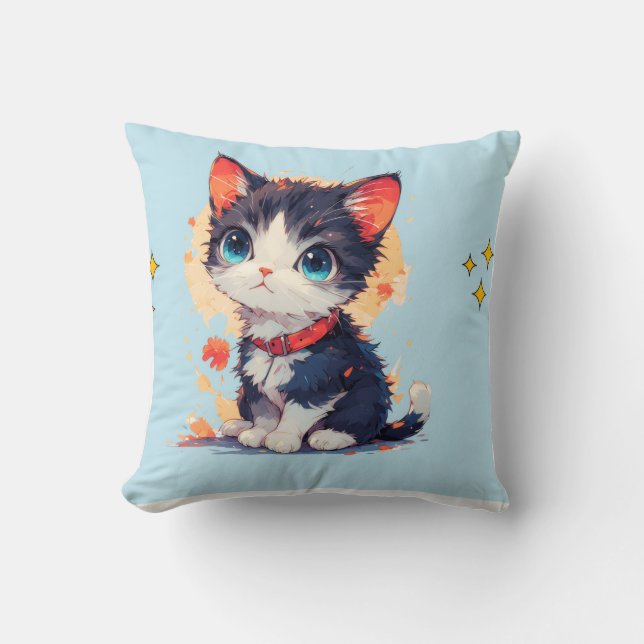 almofada de gato fofo (Frente)