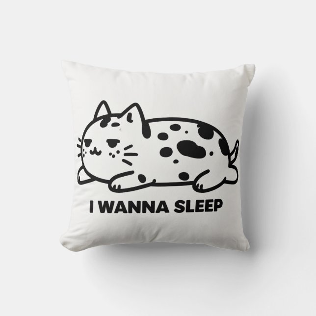 almofada de gato sonolento (Frente)