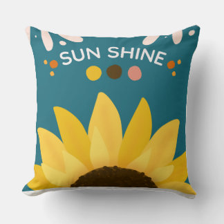 Almofada de Girassol – Decoração Floral Vibrante