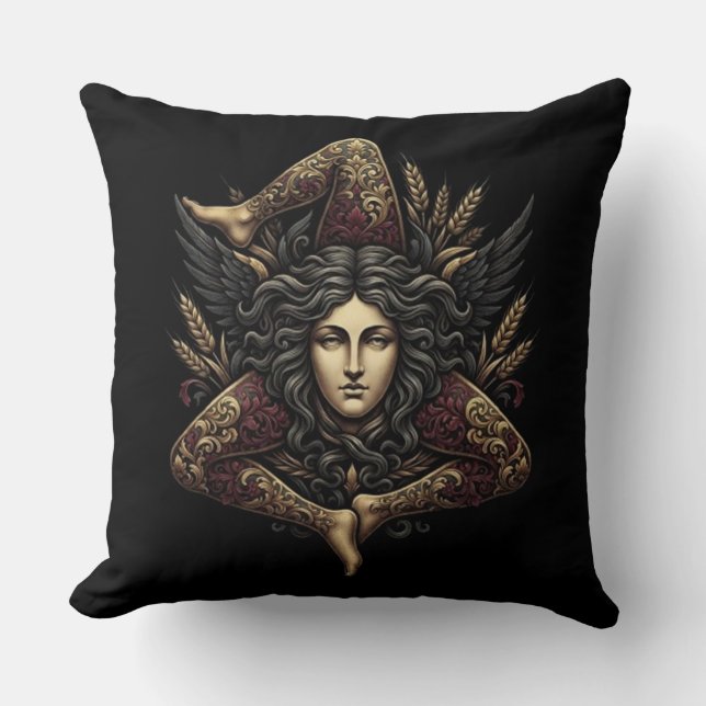 Almofada de Halloween Personalizada com Texto nas  (Frente)
