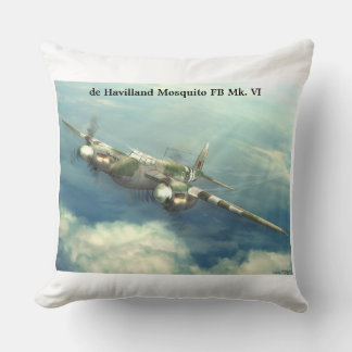 Almofada de Havilland Mosquito FB Mk. TRAVESSEIRO DECORATIV