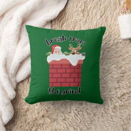 Almofada de Humor do Chimney de Natal