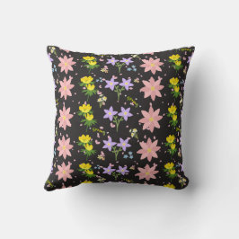 Almofada de impressão floral botânica elegante par
