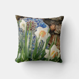 Almofada de Jardim de Narcisos Brancos