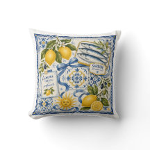 Almofada de Lançar com Azulejo de Sardinha com Li