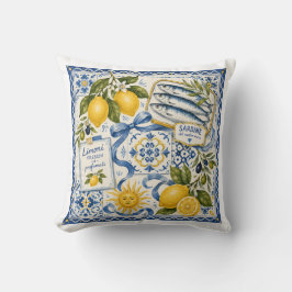 Almofada de Lançar com Azulejo de Sardinha com Li