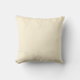Almofada de lançamento amarela creme para relaxar