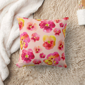 Almofada de lançamento com design de amor-perfeito