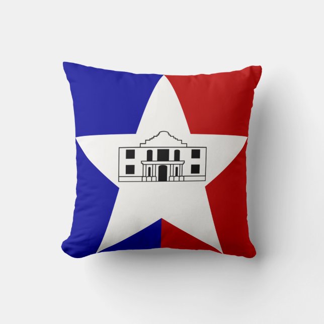 Almofada de lançamento da bandeira de San Antonio, (Frente)