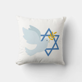 Almofada de lançamento da Pomba da Paz Judaica e E