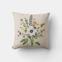 Almofada de lançamento de agulha de flor silvestre