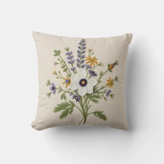 Almofada de lançamento de agulha de flor silvestre